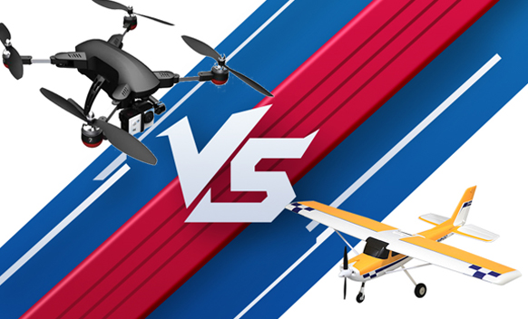 Drone vs RC Plane 